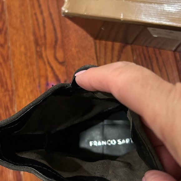 NWT Franco Sarto Mission Suede Ankle Boots Gray-ish brown Size 9 1/2 - Picture 11 of 12